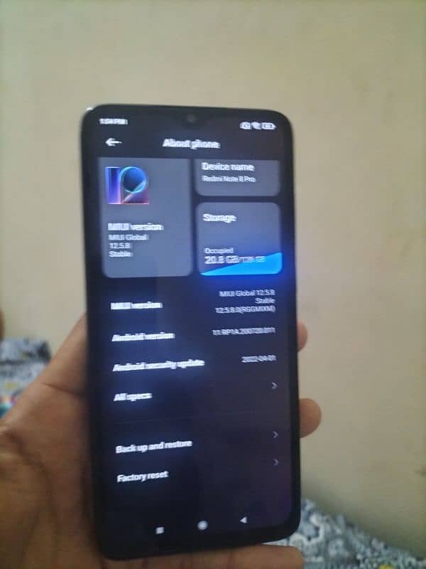 REDMI NOTE 8 PRO 8/128 (PTA BLOCK) 03279854656 2