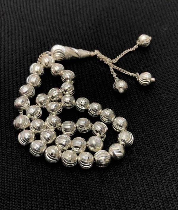 SILVER PURE CHANDI KI TASBI 33 beads 0