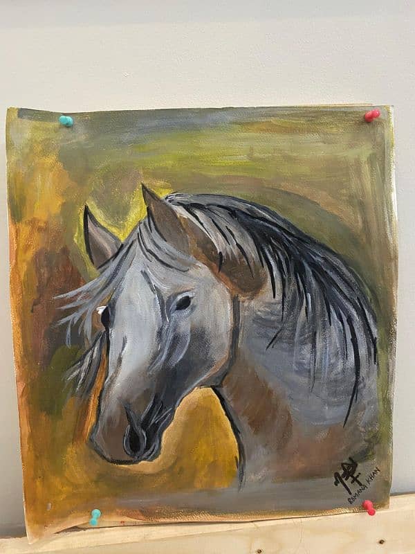 Beautiful Horse painting for sale[We can also frame it if you want] 0