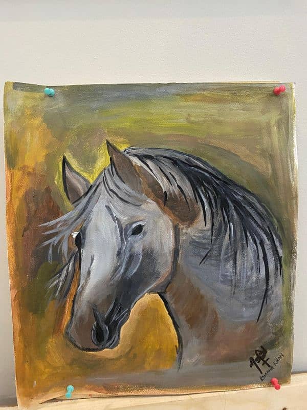 Beautiful Horse painting for sale[We can also frame it if you want] 1