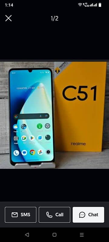 realme c51 4gb 64gb just box se open kia hai 24 months warranty hai 0