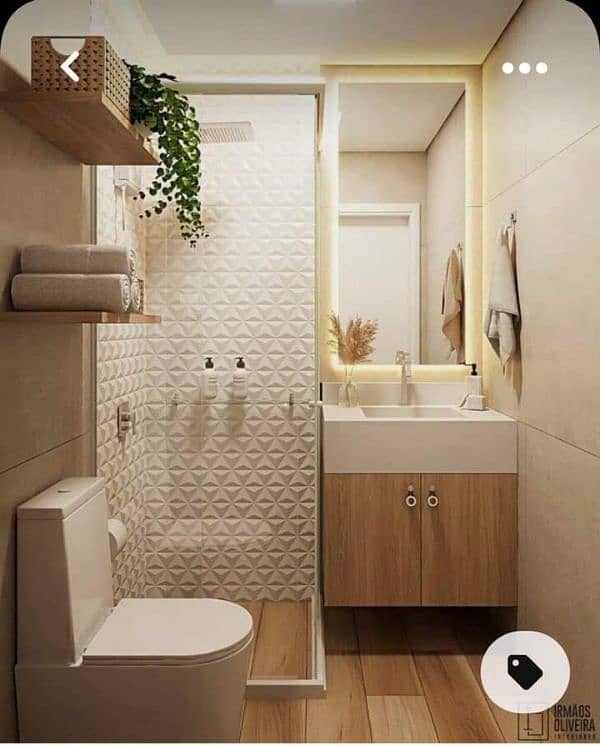 wallpaper/pop ceiling/ vinyal flooring/washroom renovation/office deco 17