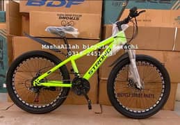 New MTB Fat tyres Gear Bicycle imported box pack bicycle model 2024