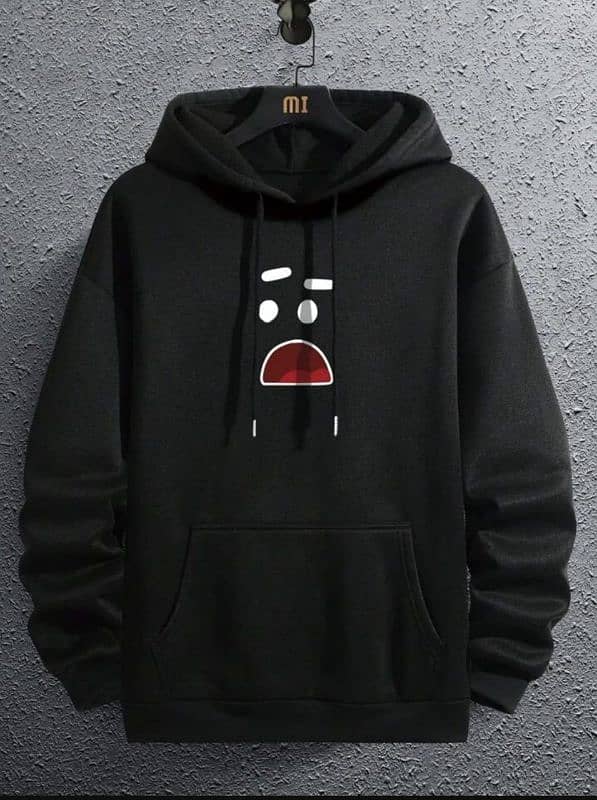 1pc men's fleece printed hoodie All sizes Available 0