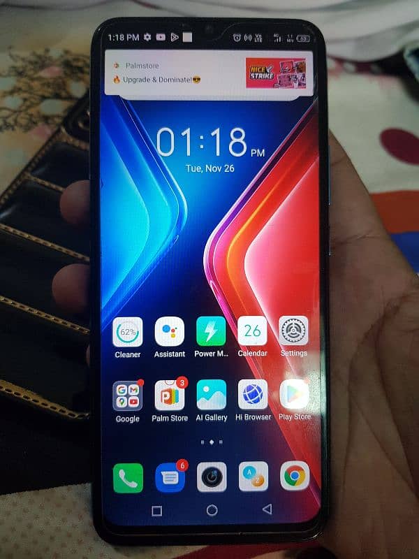 infinix hot 11 play total original with chargr 0