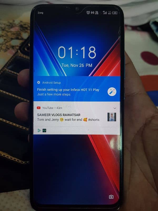 infinix hot 11 play total original with chargr 1