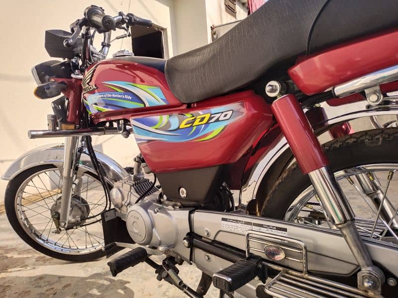 Honda CD 70 lush condition Punjab Number 8