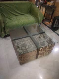 center table with 4 stools