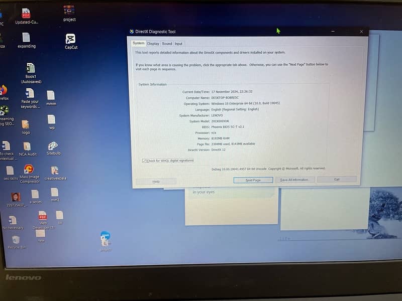 Lenovo T550 i5 5th Genertion 256GB SSD 8 GB RAM 3