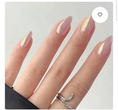 Mermaid shaped nails