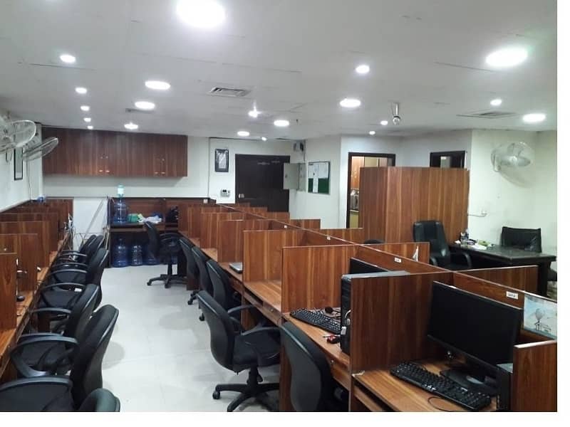 Fully Furnished Area 850 Square Feet Office Available For sale Real Pictures In Main Boulevard Road Gulberg 3 Lahore 0