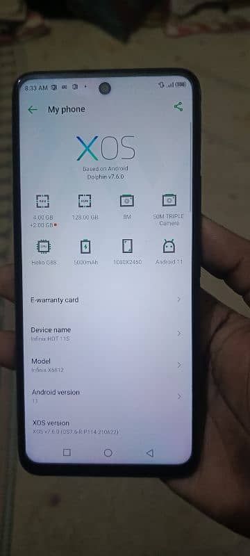 Infinix hot 11s 4gb 128gb 0