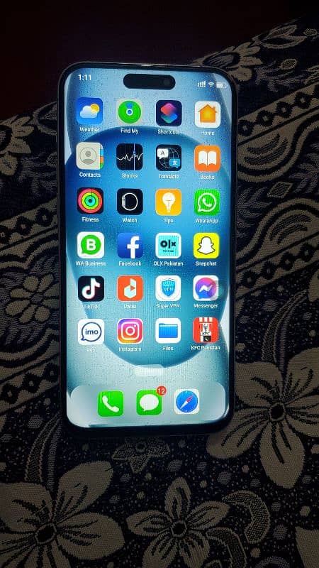 iphone 15 pro max 256gb dual sim pta approved(repica) 0