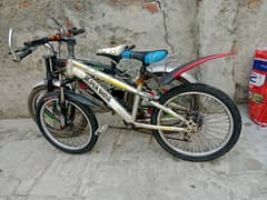 2 kids cycle 20 inch h size