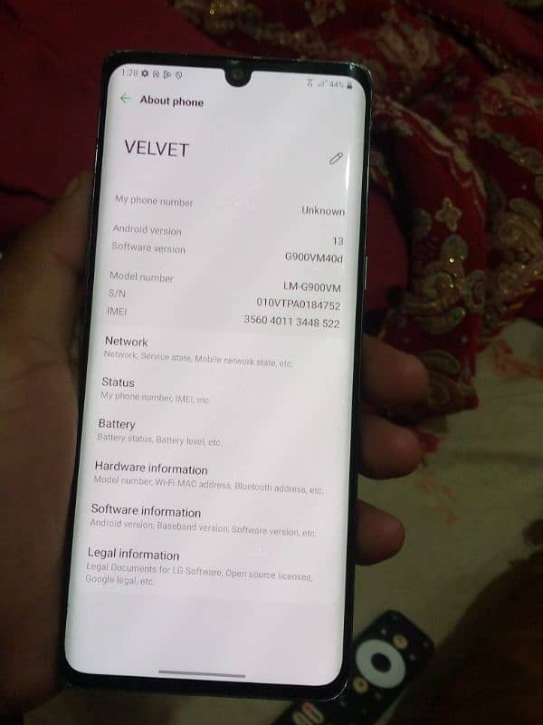 LG Velvet 5G non pta 9