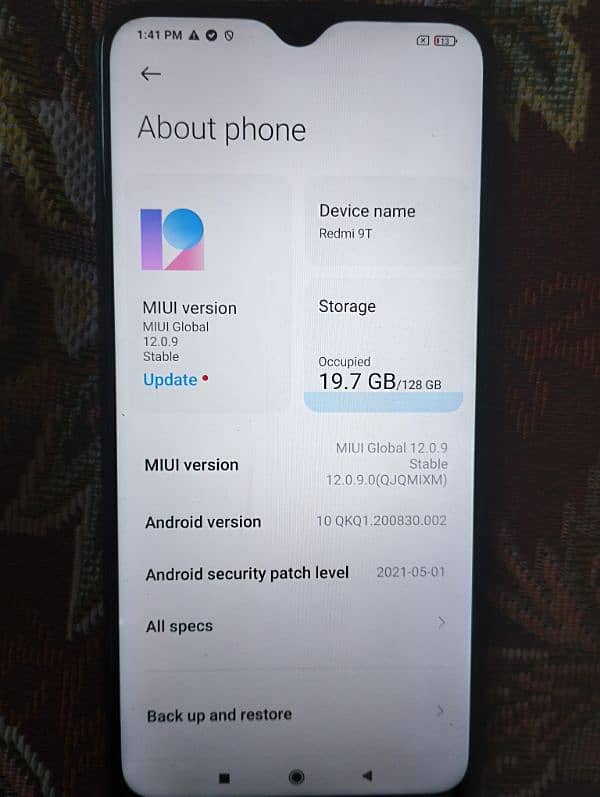 Xiaomi Redmi 9T, 4/128, 6000 mah 1