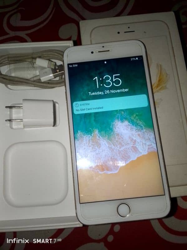 iphone 6splus Offical Pta With Box And Charging 1