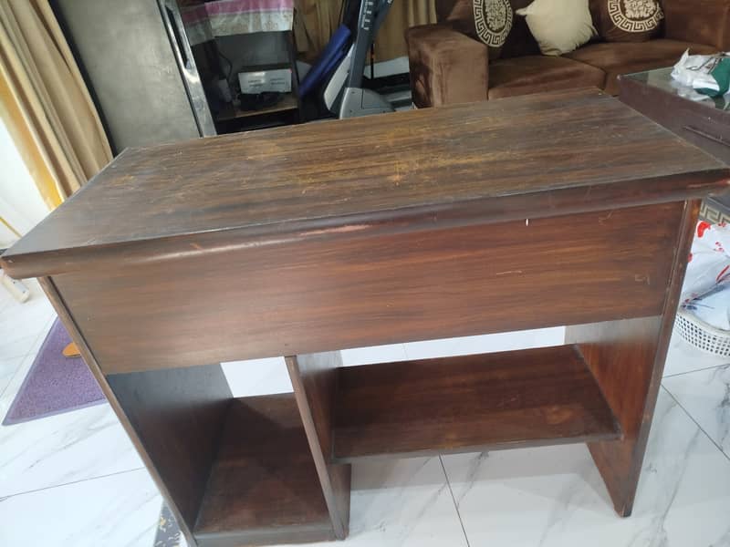 Wooden Table with Adjustable Chair for sale 1