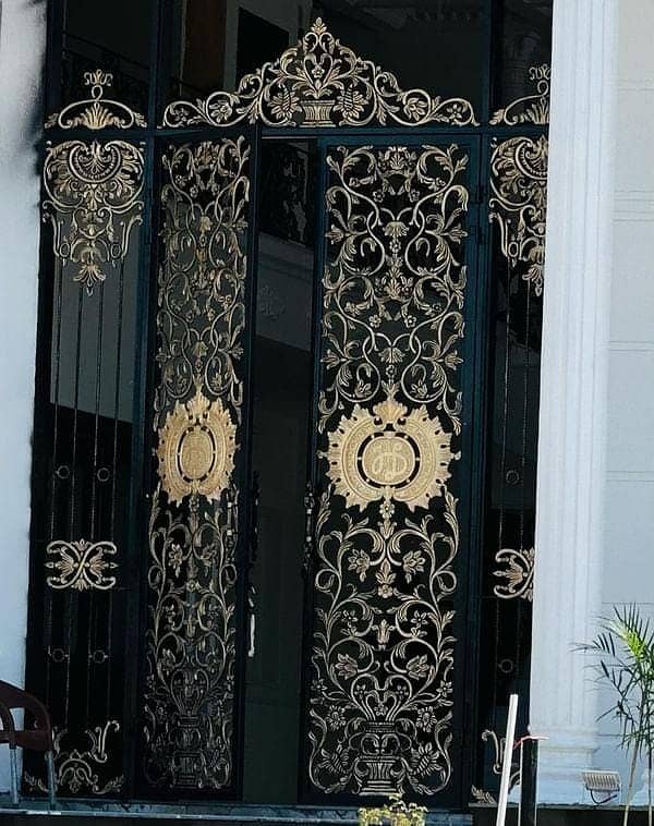 Cnc gate / Wrought iron / Grills / Iron Gates / Main Gate CNC Design 2