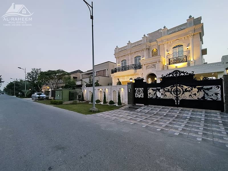 1 Kanal Brand New Luxury White Royal Design House Available For Sale In DHA Top Location 1