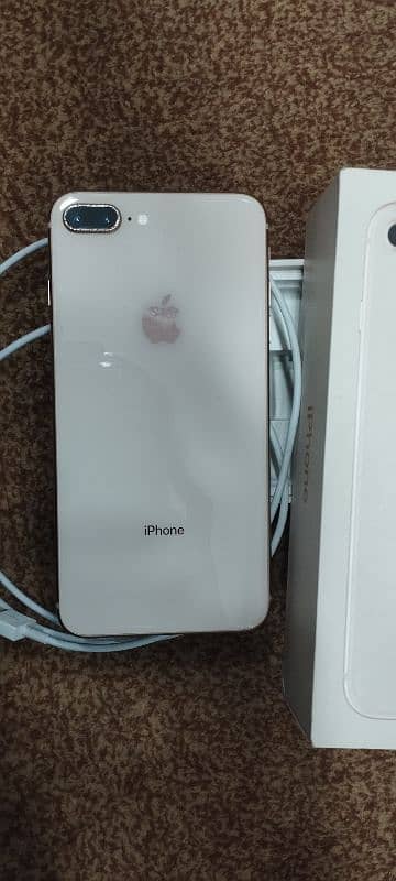 I phone 8 plus non PTA water pack 256gb  battery halt 77 0