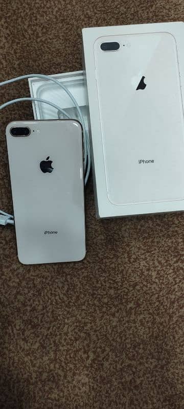 I phone 8 plus non PTA water pack 256gb  battery halt 77 1