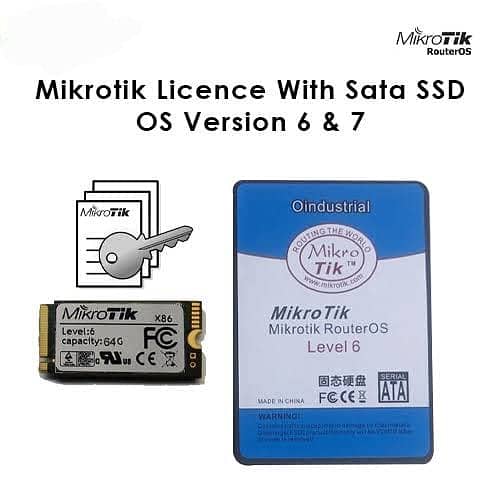 Mikrotik Level 6 Unlimited License SSD is For Sell on Disscount price 0