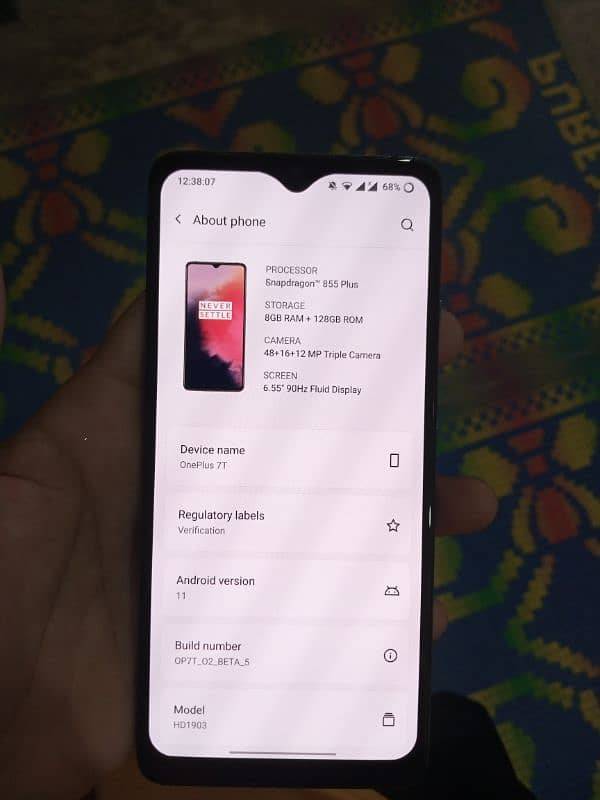 One Plus 7t | Dual Sim | 8+128 GB 12