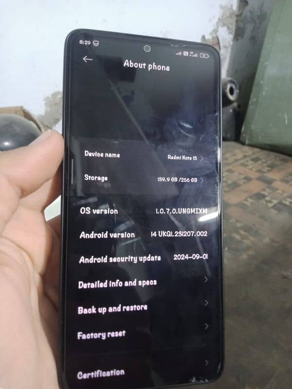 Redmi Note13 8/256gb Pta Approved 2