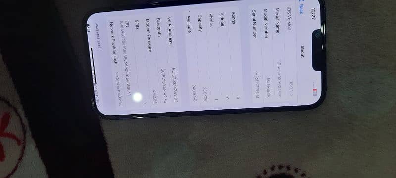 i phone 13 Pro Max Non PTA Factry unlock e sim working 2 Maunth peaked 2