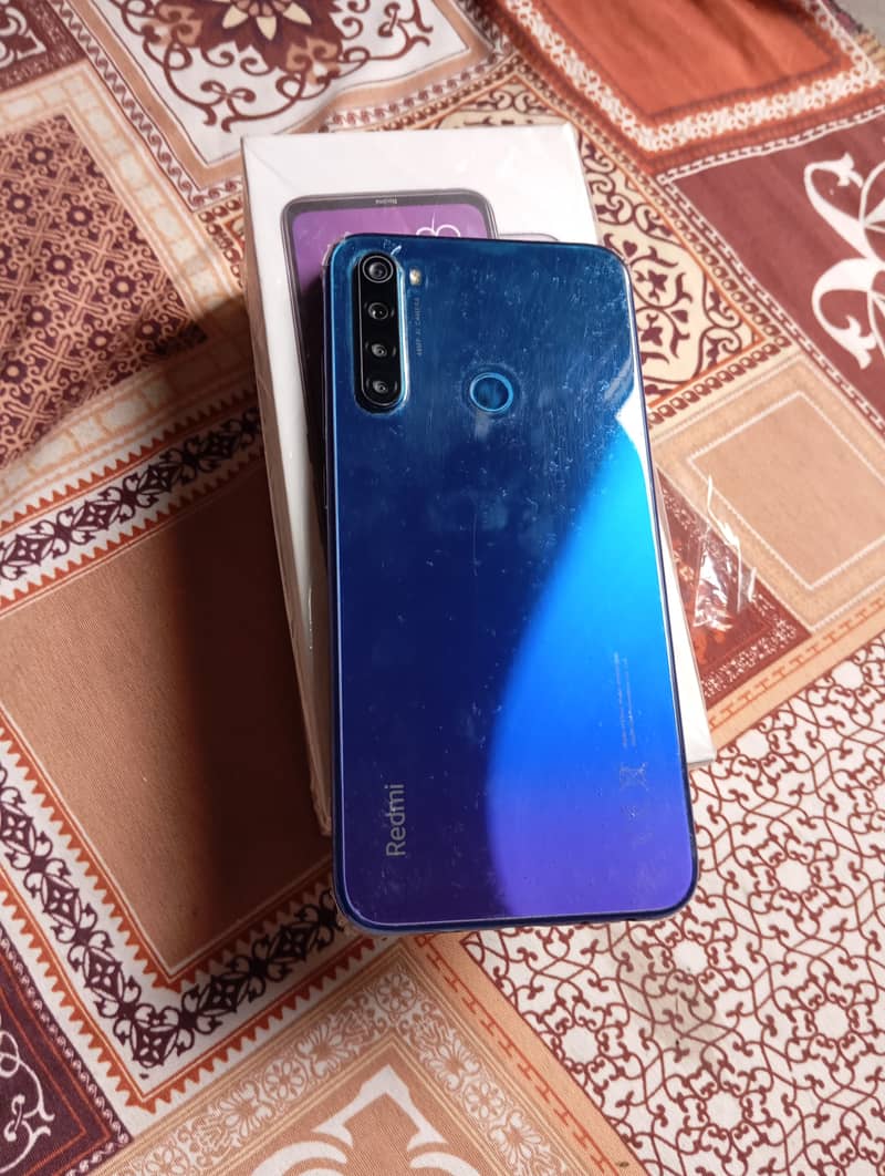 Redmi note 8 with box 10 by 10 8