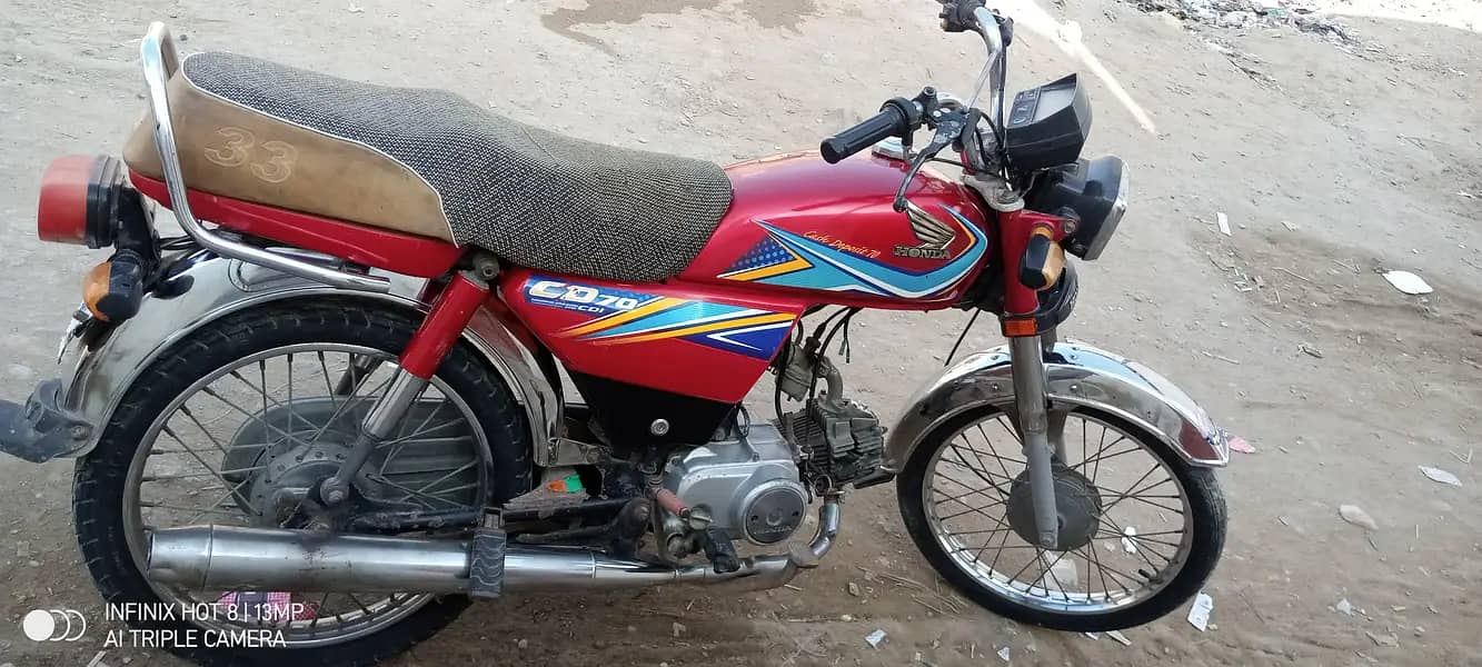 Honda CD 70 2019 sukkur number hay sir 2