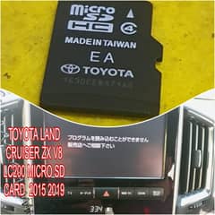 TOYOTA LAND CRUISER ZX V8 LC200 MICRO SD CARD  2015 2019