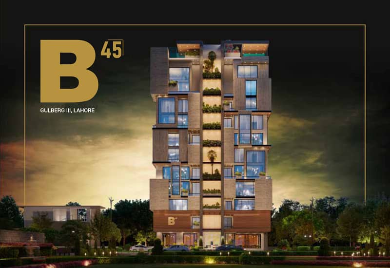 1 Bed Apartment for Sale on Installments at Main MM Alam Road Gulberg III Lahore 0