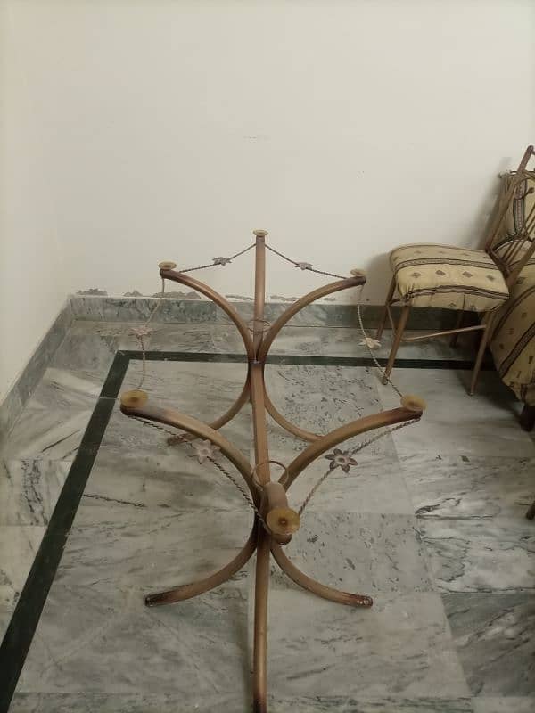 5 seater Metal Dining table Without Glass top. 5