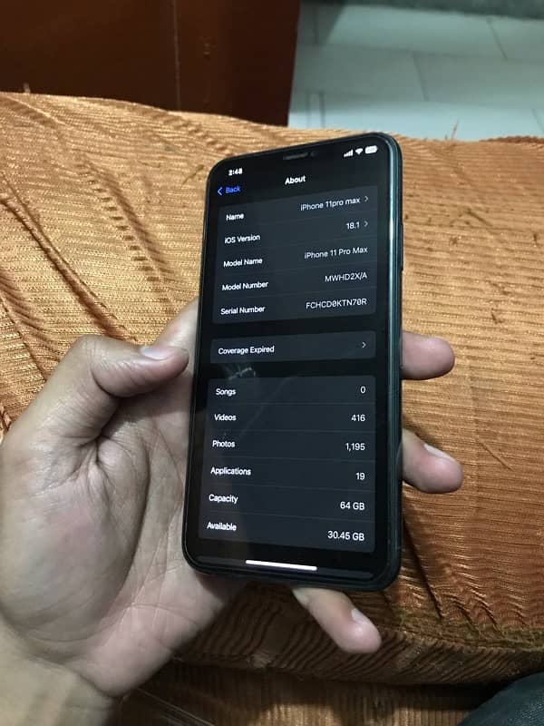 iPhone 11 Pro Max pta approved 64 gb 6