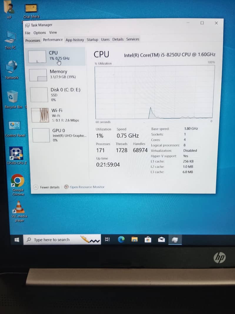 HP Notebook 15 Core i5 8th gen  with numpad 1