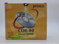 Princo CD-R 80 Minute Recordable CD-R 10 Disc / Blank CD's pack of 10