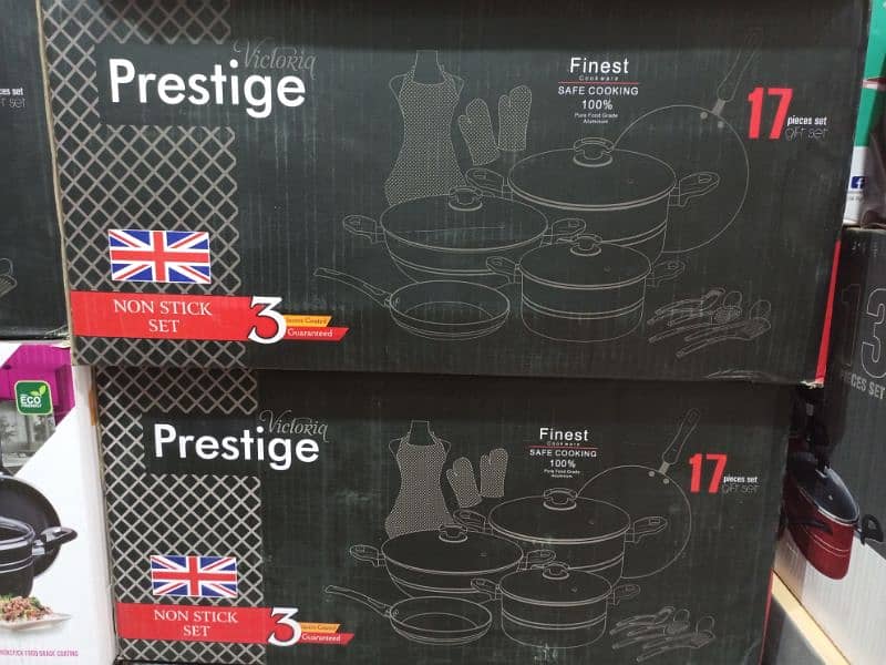 Non Stick Cookware Set 17 Pcs 0