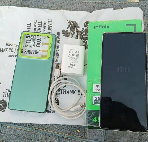 infinix note 40 original charger & box no open no repair. 2