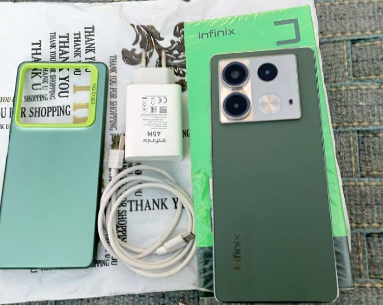 infinix note 40 original charger & box no open no repair. 12