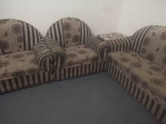 used sofa set and iron stand