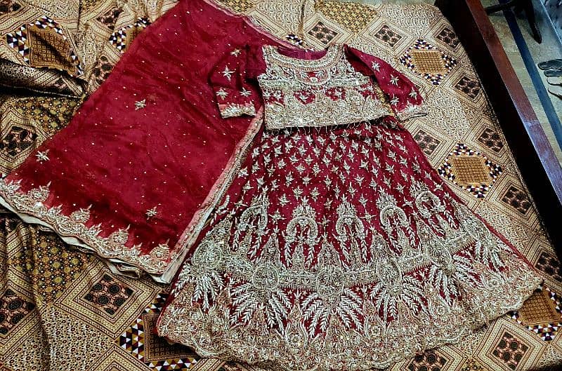 Baraat Lehnga One time use only 4