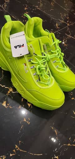 fila disruptor 2 neon color 10/10 new