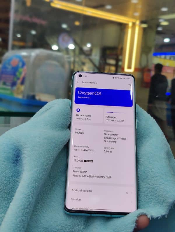 OnePlus 8pro dual physical 12/256 lush condition 5