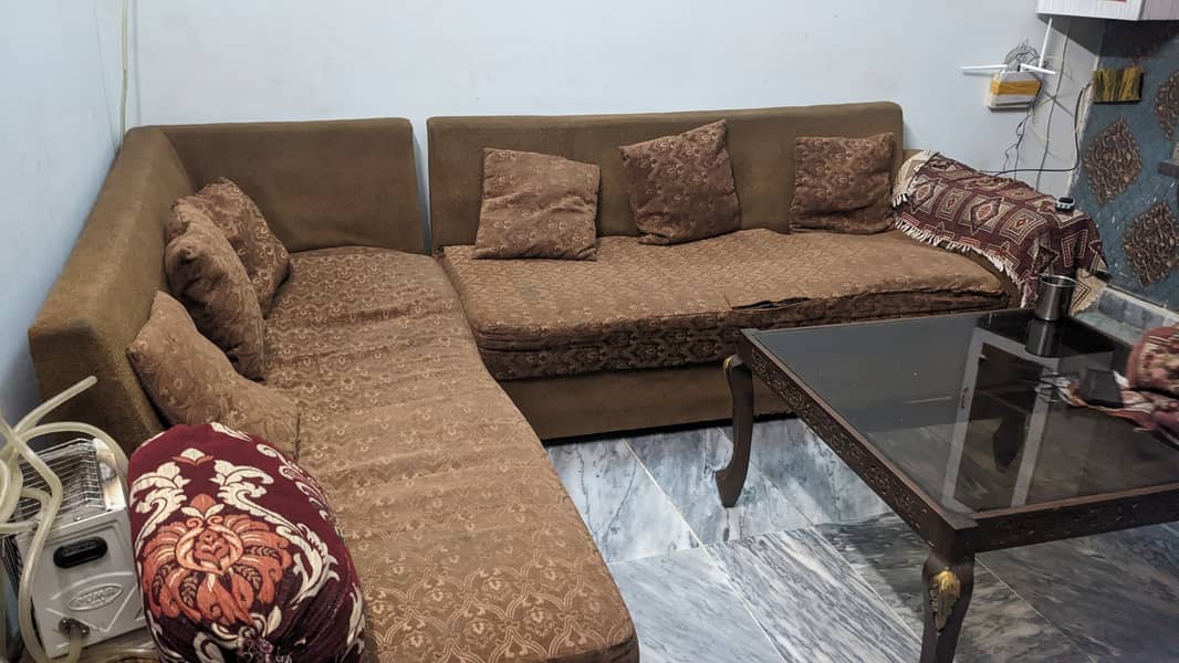 Sofa 7 Seater Brown 0