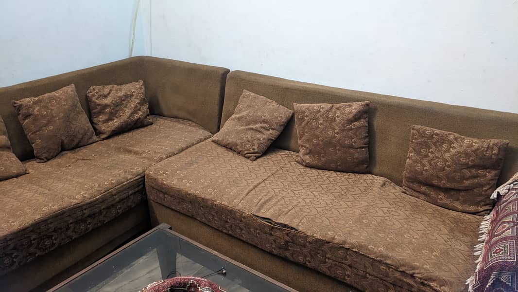 Sofa 7 Seater Brown 3