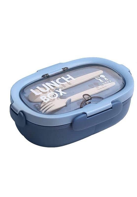 Leakproof Bent Lunch Box With Cutlery Set ( Free Home Delivery) 3