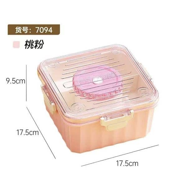 Leakproof Bent Lunch Box With Cutlery Set ( Free Home Delivery) 8