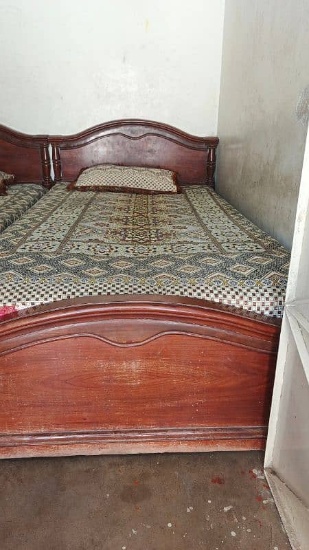 2 Wooden Beds Single 6